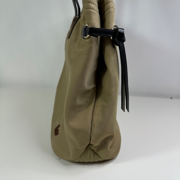 Dooney & Bourke Victoria Tan Beige Nylon Shoulder Bag With Leather Details Large - Picture 5 of 14